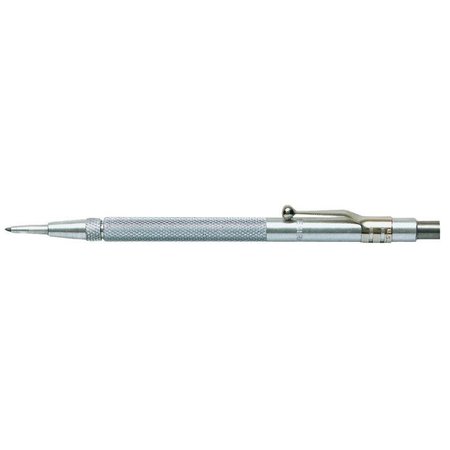 GENERAL TOOLS ScriberEtching Pen with Magnet, Straight Tip, Tungsten Carbide Tip, 5716 in OAL, Knurled Handle 88CM